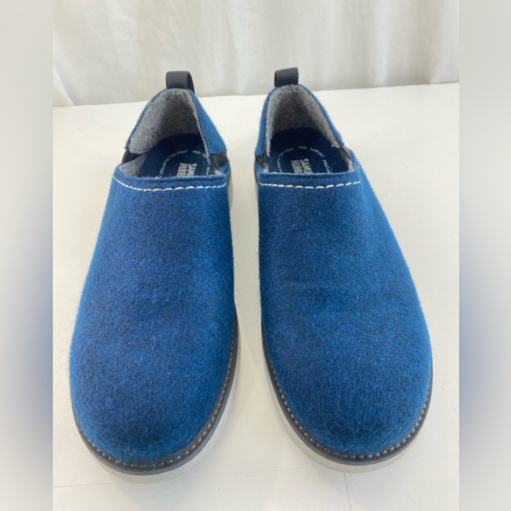 Samuel Hubbard Men's 12M "Spring Back" Royal Blue Felted Fleece Slip-on Shoes